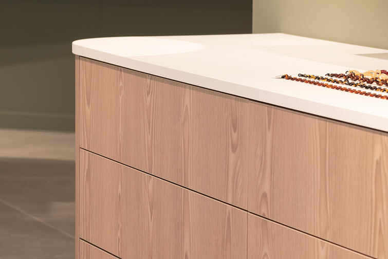 HPL panels from Unilin Panels create a perfectly rounded finish 